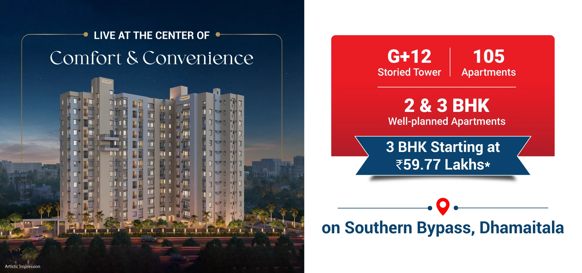 Prudent Gokulam residential project banner